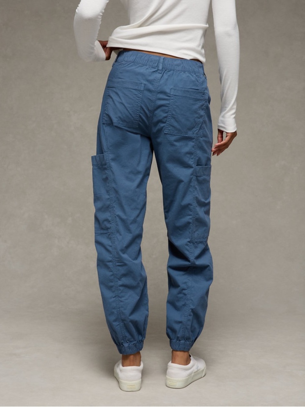 American Eagle Outfitters Dusty Blue Cargo Jogger Pants